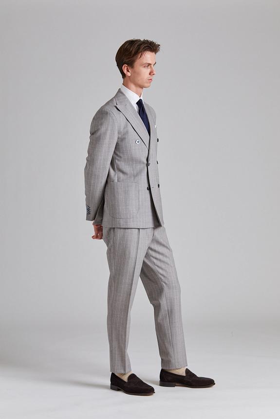 Onesto Vicenza Suit Tropical Pinstripe Sand-2